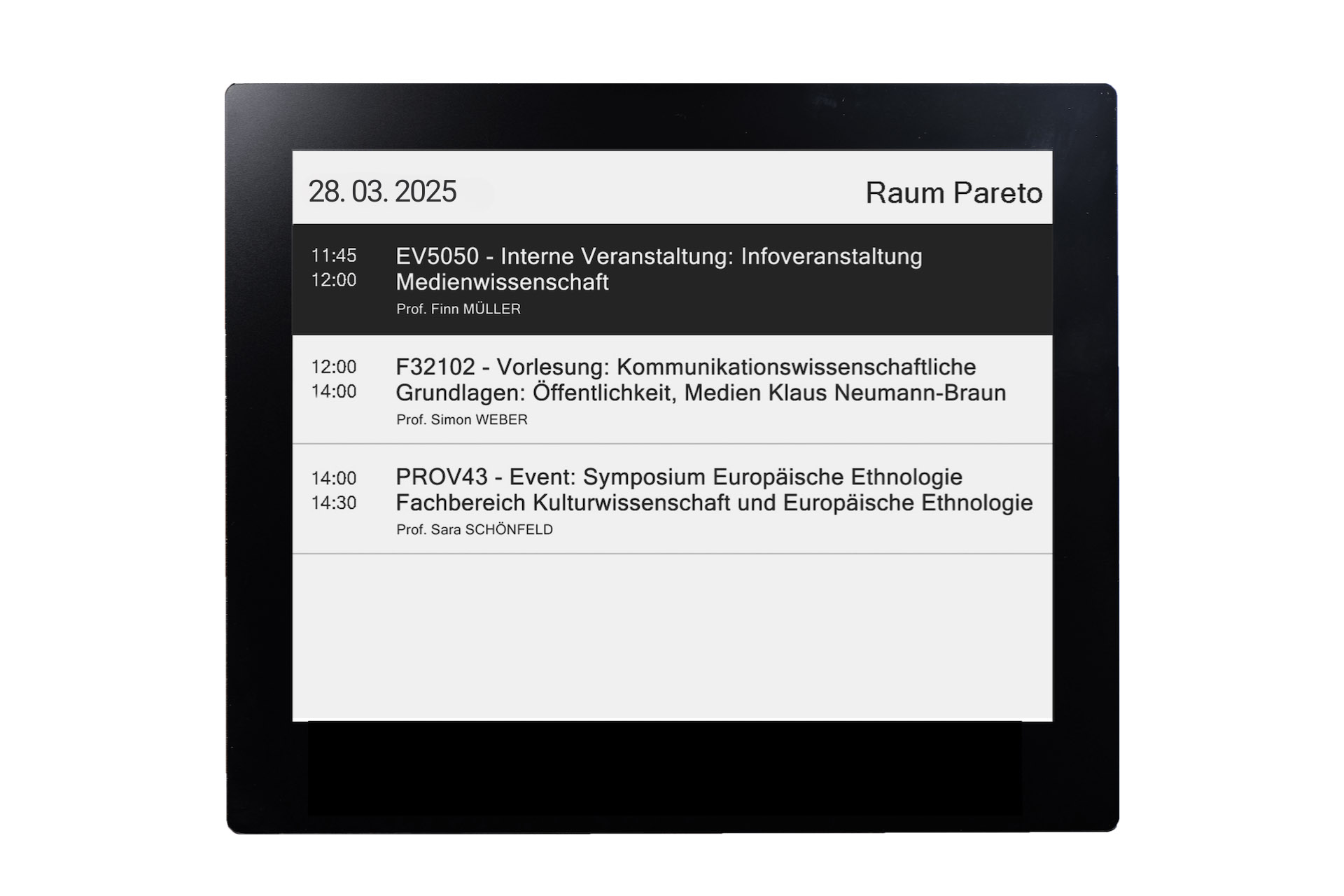 Raumbeschilderung ROOMZ Tagesansicht