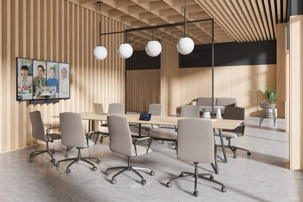 Microsoft Teams Rooms System Meetingbar A50 Yealink im Konferenzraum
