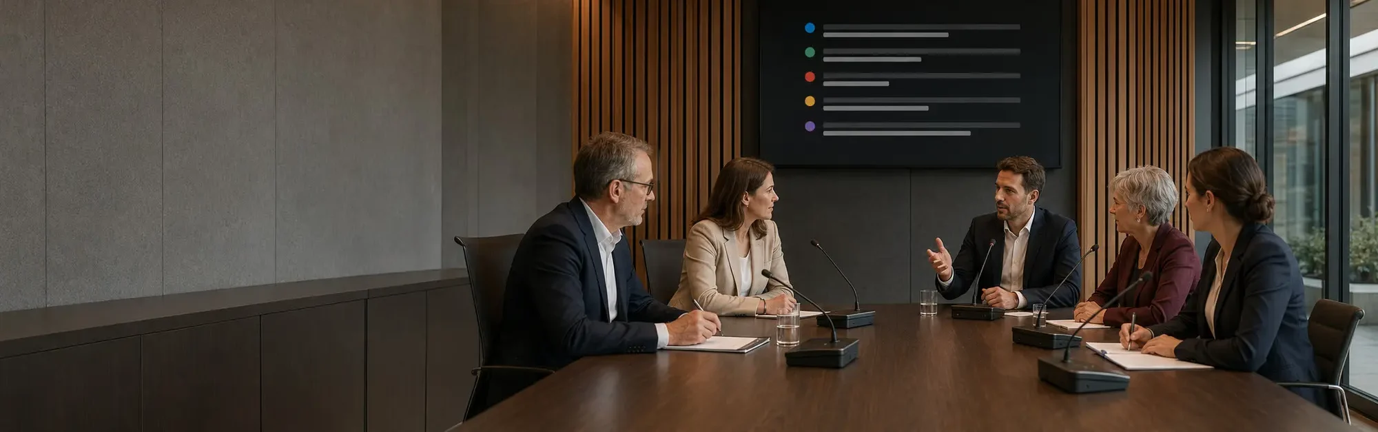 VISSONIC Konferenzmikrofon mit lokaler KI-Transkription durch Sonara Echo